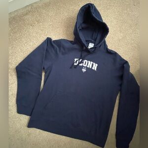 Connecticut Huskies Arch Over Navy Officially Licensed Pullover Hoodie